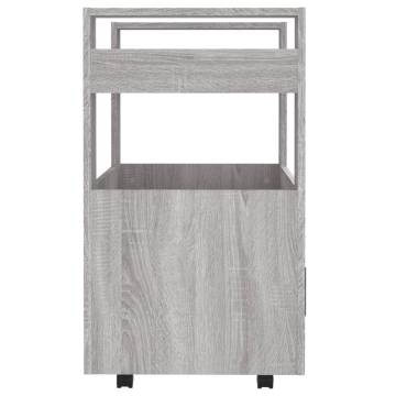 Kitchen Trolley Grey Sonoma - 60x45x80 cm Engineered Wood