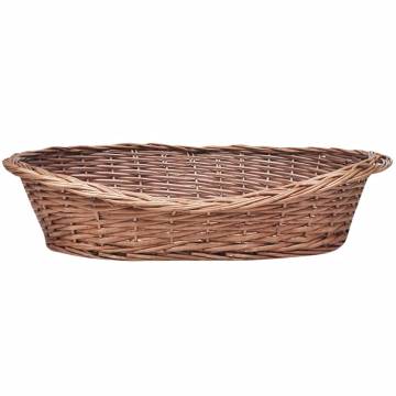 Willow Dog Basket/Pet Bed Natural 70cm - Comfortable & Stylish