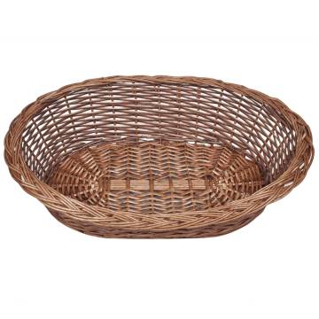 Willow Dog Basket/Pet Bed Natural 70cm - Comfortable & Stylish