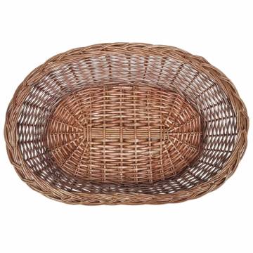 Willow Dog Basket/Pet Bed Natural 70cm - Comfortable & Stylish