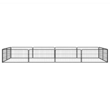 12-Panel Dog Playpen - Durable Powder-coated Steel | HipoMarket