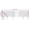 Wire Mesh Fence with Spike Anchors Green 1x25 m - Durable & Secure