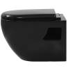 Wall-Hung Toilet with Concealed Cistern - Ceramic Black