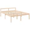 King Size Bed Frame 150x200 cm - Solid Pine Wood Design