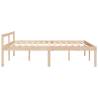 King Size Bed Frame 150x200 cm - Solid Pine Wood Design