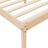 King Size Bed Frame 150x200 cm - Solid Pine Wood Design