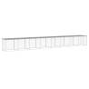 Light Grey Chicken Cage with Roof - Galvanised Steel 803x98x90 cm