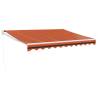 Retractable Awning Orange & Brown 3x2.5 m - Durable & Stylish