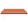 Retractable Awning Orange & Brown 3x2.5 m - Durable & Stylish