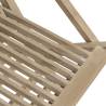 Folding Garden Chairs 8 pcs Grey - Solid Teak Wood