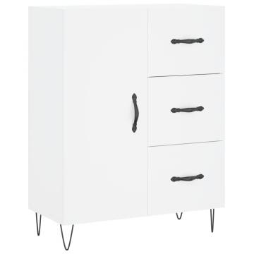 Stylish Highboard White - Durable Engineered Wood | Hipomarket