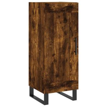 Stylish Highboard in Smoked Oak - 34.5x34x180 cm