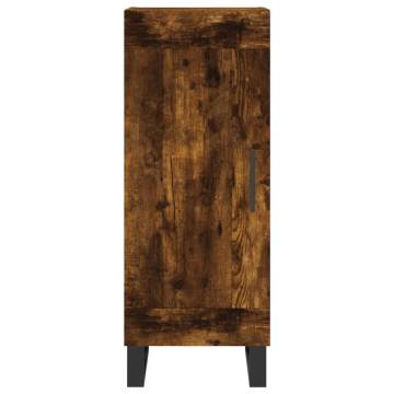 Stylish Highboard in Smoked Oak - 34.5x34x180 cm