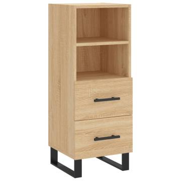 Stylish Highboard Sonoma Oak | 34.5x34x180 cm - Hipomarket