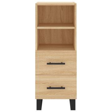 Stylish Highboard Sonoma Oak | 34.5x34x180 cm - Hipomarket