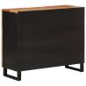 Elegant Acacia Wood Sideboard with 2 Doors - 90x33x75 cm