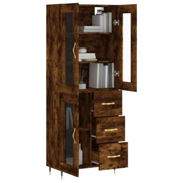 Highboard Smoked Oak - Stylish Storage Solution | Hipomarket