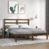 Bed Frame Honey Brown Solid Wood Pine 120x200 cm Colour honey brown Size 120 x 200 cm 