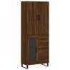 Highboard Brown Oak 69.5x34x180 cm - Stylish Storage Solution