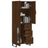 Highboard Brown Oak 69.5x34x180 cm - Stylish Storage Solution