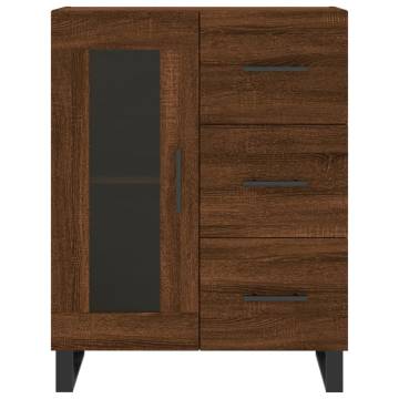 Highboard Brown Oak 69.5x34x180 cm - Stylish Storage Solution