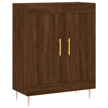 Stylish Highboard Brown Oak 69.5x34x180 cm | Hipomarket