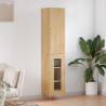 Highboard Sonoma Oak 34.5x34x180 cm Engineered Wood Colour sonoma oak Quantity in Package 1 Model 1 glass door 