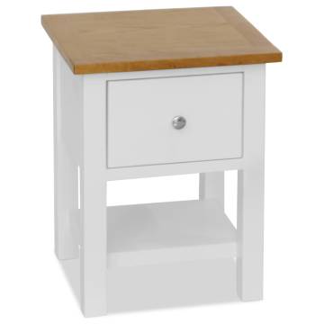 Elegant Solid Oak Wood Nightstand - 36x30x47 cm