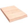 Untreated Solid Wood Bathroom Countertop - 40x60 cm