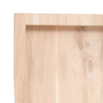 Untreated Solid Wood Bathroom Countertop - 40x60 cm