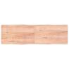 Light Brown Solid Wood Table Top - Live Edge 200x60cm