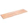 Light Brown Solid Wood Table Top - Live Edge 200x60cm