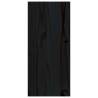 Stylish Black Wine Cabinet - 56x25x56 cm Solid Pine Wood