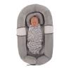 Bo Jungle Grey & White Tiger Swaddling Blanket - Cozy & Secure