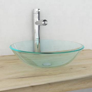 42 cm Tempered Glass Basin - Stylish & Easy to Clean