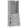 Highboard Concrete Grey | Elegant Engineered Wood Storage