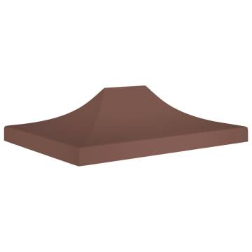 Party Tent Roof 4x3 m Brown - Durable & Weather-Resistant