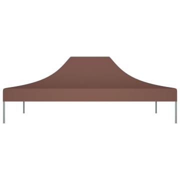 Party Tent Roof 4x3 m Brown - Durable & Weather-Resistant