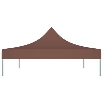 Party Tent Roof 4x3 m Brown - Durable & Weather-Resistant