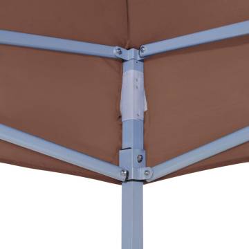 Party Tent Roof 4x3 m Brown - Durable & Weather-Resistant