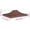 Party Tent Roof 4x3 m Brown - Durable & Weather-Resistant