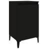 Stylish Black Bedside Cabinets - 2 pcs, 40x35x70 cm