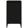 Stylish Black Bedside Cabinets - 2 pcs, 40x35x70 cm