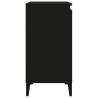 Stylish Black Bedside Cabinets - 2 pcs, 40x35x70 cm