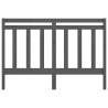 Grey Bed Headboard - Solid Pine Wood 141x4x100 cm | HipoMarket