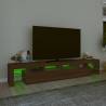 Stylish LED TV Cabinet in Brown Oak | Hipo Market