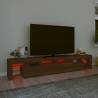 Stylish LED TV Cabinet in Brown Oak | Hipo Market