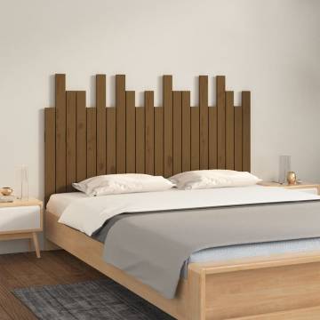 Honey Brown Wall Headboard 140x80 cm - Solid Pine Wood