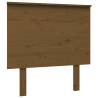 Honey Brown Solid Pine Bed Headboard - 79x6x82.5 cm