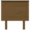 Honey Brown Solid Pine Bed Headboard - 79x6x82.5 cm